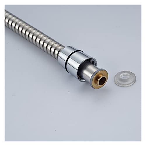 Oesen Shower Panel Tower Wall Mount 8" Led Light Rain Shower Head Wall Mounted Brass Shower Arm 59" Shower Hose Chrome Finished Led Shower Column Stainless Steel Brushed #TOP5