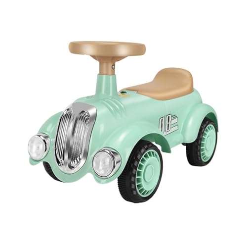 correpasillos Wiggle Car Classic Kids Ride On Car con Volante Patinetes de Equilibrio Asiento con Almacenamiento for niños y niñas Triciclo(Weiß)