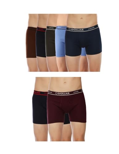 Image of Dollar Lehar Mens Combed Cotton Trunk - Actual Colour May Vary