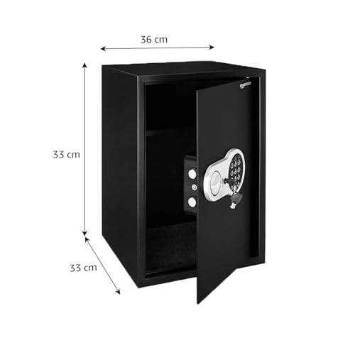 Image of Amazon Basics Digital Safe With Electronic Keypad Locker For Home, Gross Capacity - 58L (Net - 51L), Black