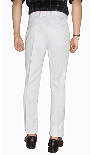 Image of KUNDAN Slim Fit Men Polyester Viscose Blend Trousers