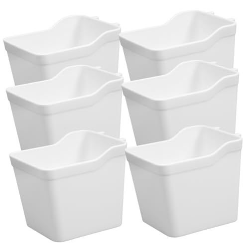 Cabilock 6Pcs Pegboard Organizer Kit Bins for Garage Workbench Office Kitchen Storage Minimalist Design for Craft Room Home Organization