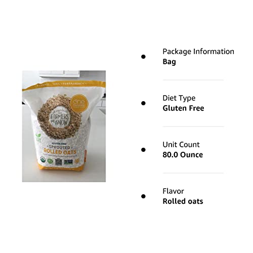 One Degree Gluten Free Sprouted Rolled Oats 5 lbs. - Thumbnail 4