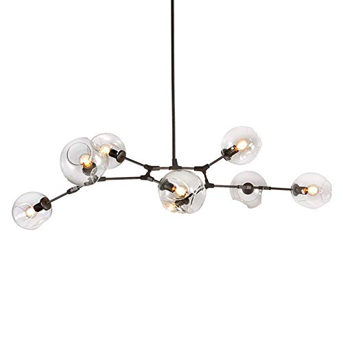 Lustre Spoutnik Nordique ajustable pour résoudre les problèmes d'éclairage sur plafond asymétrique