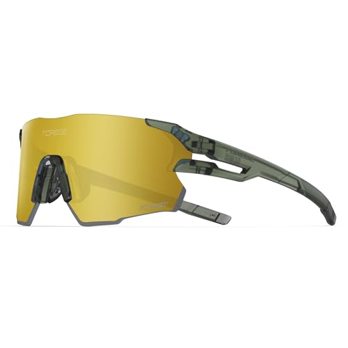 Image of TOREGE Z87 Sports Sunglasses for Men and Women-UV Protection, Ideal for Cycling, Fishing, Baseball, Running, Golf Iceman