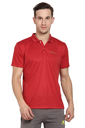 Image of OFF LIMITS Men CORE Polo Red Polo T Shirt