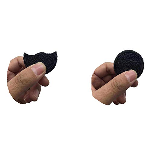 kingmagic 2 Pcs Bite and Restore Cookie with Video Tutorial- Bite Cookie Close up Magic Trick Magic Street Trick