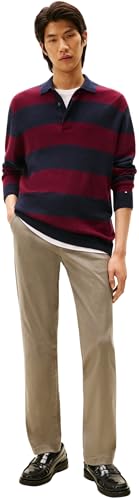 Tommy Hilfiger Herren Chino Hose Denton Brushed Twill Straight Fit, Grau (Hydrogen Grey), 29W/34L – Ansicht 4
