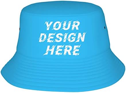 Custom Bucket Hat Custom Bucket Women's Personalized Bucket Hat, Foldable Reversible Visor Hat