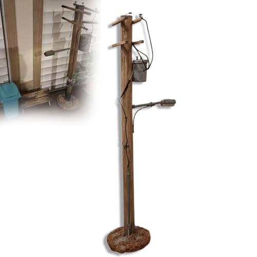 Streetlight Lamp for Desk, Table, Or Diorama, Vintage Miniature Utility