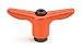 Morton Adjustable T-Handle TH-113-OR, Orange Die Cast Handle, 4.25" Handle Diameter, 5/8"-11 Internal Thread