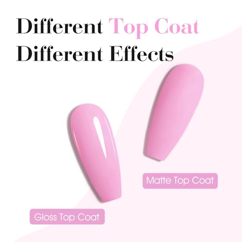 Image of CANNI Pink Gel Nail Polish, 1Pcs Baby Pink Gel Polish Nude Color High Gloss Soak Off U V Nail Manicure Salon DIY