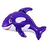 LoonBalloon BLACK WHALE Orca White Killer 33
