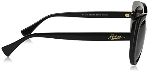 Ralph By Ralph Lauren RA5243 50018G Preto Lente Cinza Degradê Tam 55