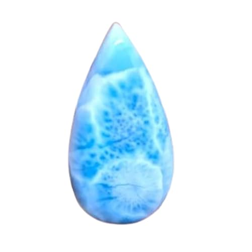 Larimar naturel en poire pour créer votre pendentif bohème fait main en haute joaillerie