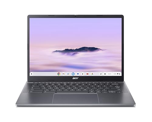 acer Chromebook Plus 514 (CB514-3HT-R2QQ) Laptop, 14' WUXGA Display, AMD Ryzen 3 7320C, 8 GB RAM, 256 GB SSD, AMD Radeon 610M, ChromeOS Core, grau, Chromebook Plus