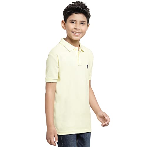 Image of Red Tape Boys Yellow Solid T-Shirt