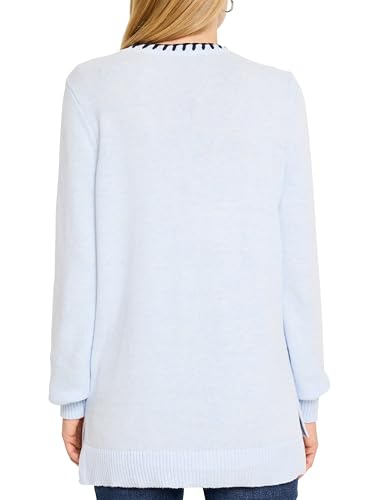 Image of NIC+Zoe Women's Cotton Cashmere Blanket Stitch Sweater
