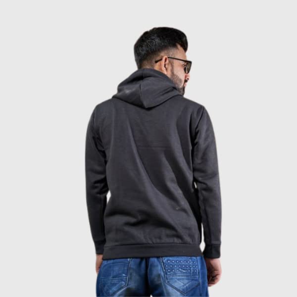 Image of Don't Quit Print Hooded Neck Kangaroo Pocket Winter Wear Sweatshirt for Mens & Boys