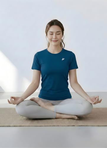 Image of Nexsus Apparels Gym T-Shirt for Women-Quick Dry Sports & Workout T-Shirt for Women, Activewear for Running, Casual & Gym Use, Available in Plus Size's