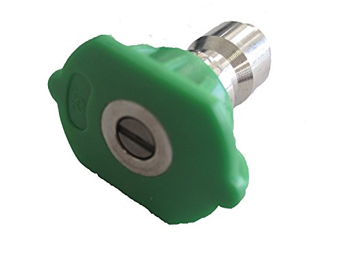 Pressure Washer Sprayer Nozzle Tip 1/4' Size 4.0, Green 25 Degree Stainless Steel for 2500 Psi, 3000 Psi, 3500 Psi, 4000 Psi Pressure Washer