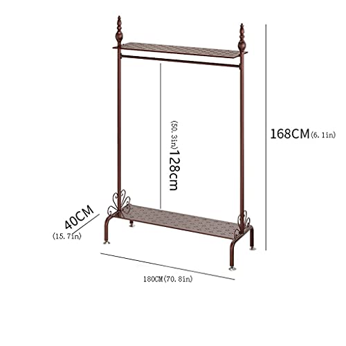 Portant à vêtements robuste à double couche pour optimiser le rangement