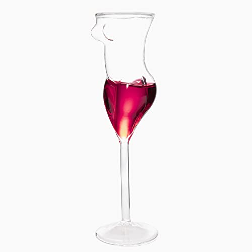 Evomosa Wine Glasses 3D Women Body Shape Cocktail Glass,150Ml Beauty Lady Drinking Cup,Creative Champagne Goblet Glassware #TOP20