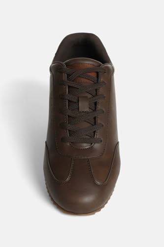 Image of SNITCH Men's Sneakers | Minimalist Solid Pattern Design | PU Synthetic Upper & Texon Insole | Durable TPR Outsole, Casual Wear | Stylish Men's Sneakers