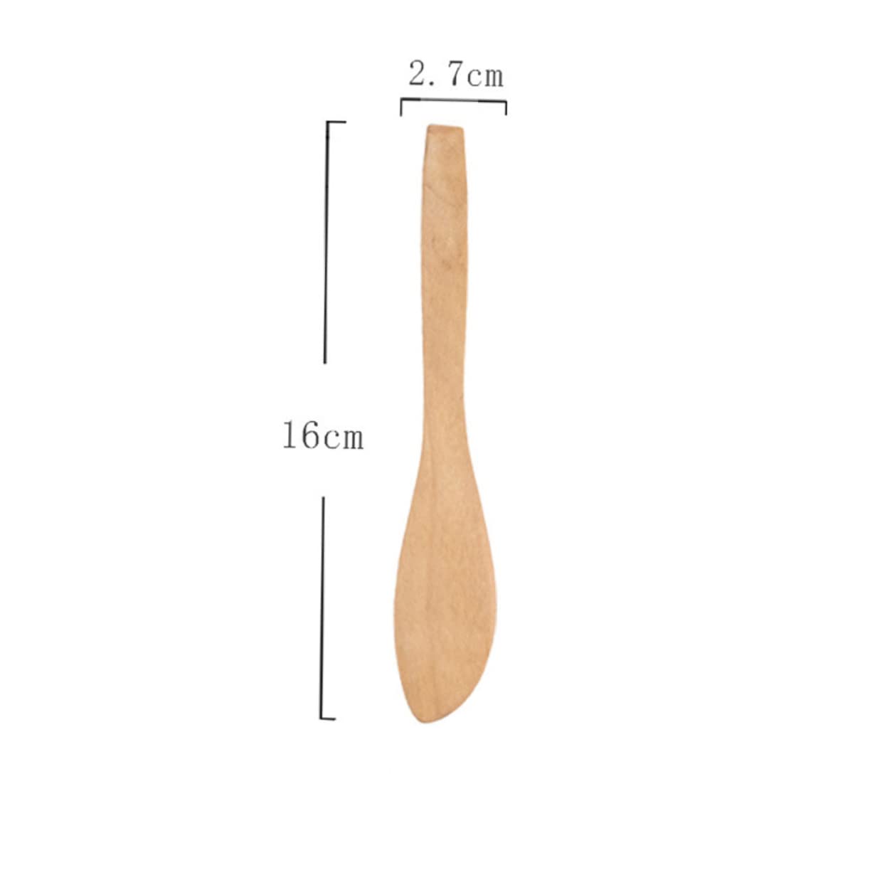 PRETYZOOM Wood Bread Knife Set 4-piece Japanese Style Natural Wood Multi-functional Kitchen Spatula for Butter Jam Spread