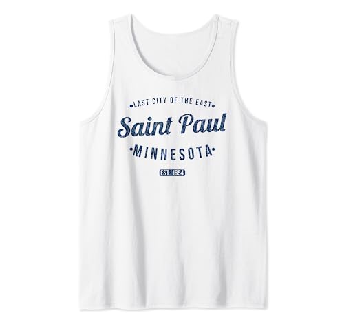 Saint Paul Minnesota Retro Vintage Souvenir MN Saint Paul Camiseta sin Mangas