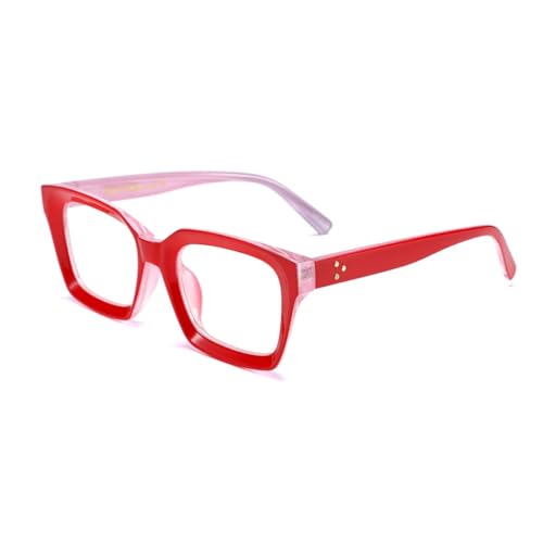 Karsaer Glasses Frame Womens, Square Thick Eyeglasses Frame, Classic Eyewear for Men E1061