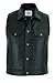 Gaudi-Leathers Chaleco de Cuero para Hombre Moto o Motocicleta Biker Moto XL