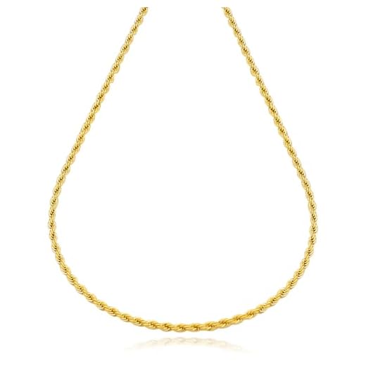 Colar Gargantilha Choker Cordão Baiano Torcido Banhado a Ouro 18k Feminino
