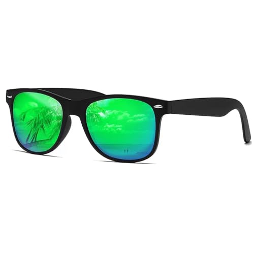 Image of DEMIKOS Sunglasses Men Polarized Sunglasses for Mens Womens Retro Mirror Lens for Driving Fishing UV Protection