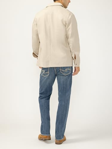 Image of Silver Jeans Co. Men's Zac Relaxed Fit Straight Leg Jean - Legacy