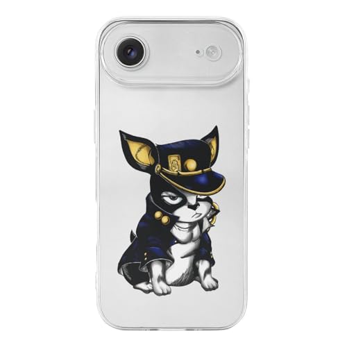 iPhone17Air用ケース ジョジョの奇妙な冒険 イギー アイフォン17Air用ケース TPU スマホケース 透明シェル 軽量 耐久性 おしゃれ ワイヤレス充電対応
