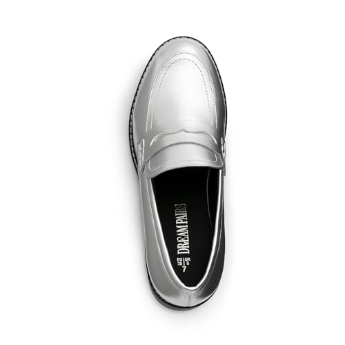 Image of DREAM PAIRS Women's Platform Chunky Heeled Loafers, Womens Business Casual Shoes