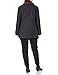 LONDON FOG womens Double Breasted Peacoat With Scarf Pea Coat, Charcoal, Medium US