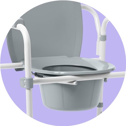 Medline G1-200X1 3-In-1 Steel Bedside Commode thumb #6