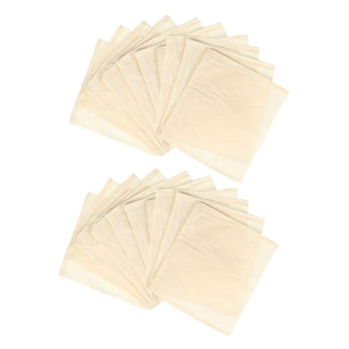 UKCOCO 20 piezas Bolsitas de Filtrantes Cordón Bolsas Reutilizables para Infusiones y Colador de Fina para Hierbas y Especias Prácticas para Cocina y Almacenamiento