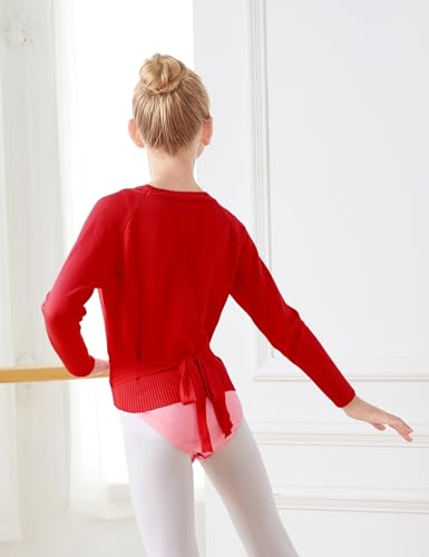 Phoeswan Kids Girl's Ballet Sweater Cardigan Ballet Warm Up Active Sweaters for Leotards3