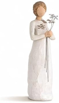 Willow Tree Grateful, Sculpted Hand-Painted Figure | Cast from a Susan Lordi Original Carving, Thoughtful Keepsake Gift for Loved Ones, Includes Enclosure Card, Fitted Gift Box