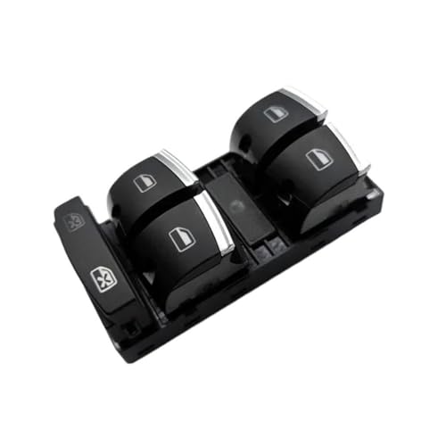 Commande lève-vitre chromée et réactive pour berline Audi A4 et A6 C6