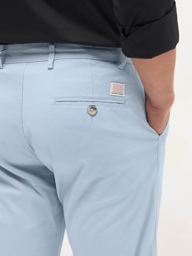 Image of Urbano Fashion Men's Regular Fit Mid Rise Cotton Casual Chinos Trousers Stretch