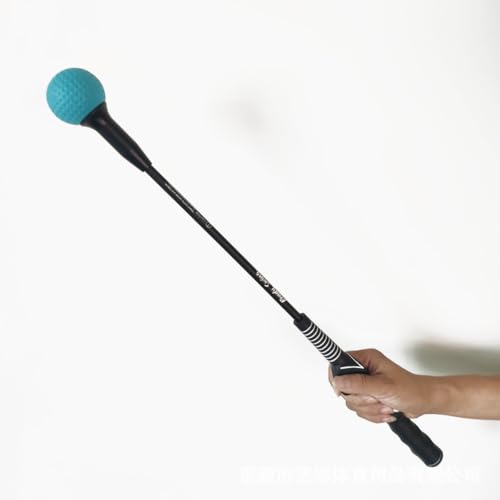 Eiuuioj ゴルフスイングスティック サウンド付き 丸型ヘッド 姿勢矯正 スイングトレーナー