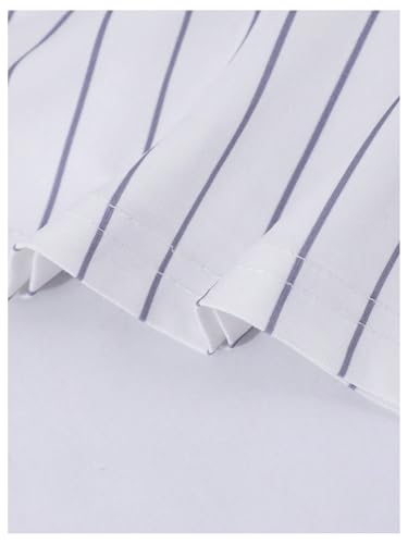 Girl's Number Letter Graphic Jersey Shirts Y2K Striped Short Sleeve V Neck Loose Top3