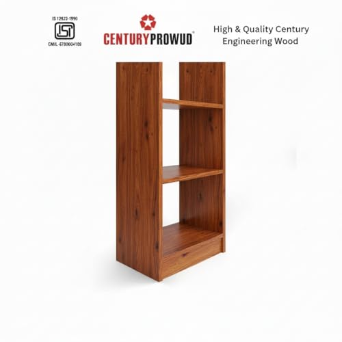 Image of FURLAY Modern Minimalist Wood Ladder Shelf - 4-Tier Open Storage Unit, Space-Saving Organizer for Bathroom, Kitchen, and Living Room (Woodland)