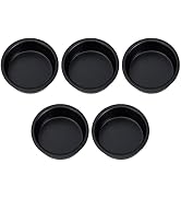 Uonlytech 5pcs Tea Light Tins Cups, Black Metal Tea Light Candle Holder Empty Scented Candle Cup ...