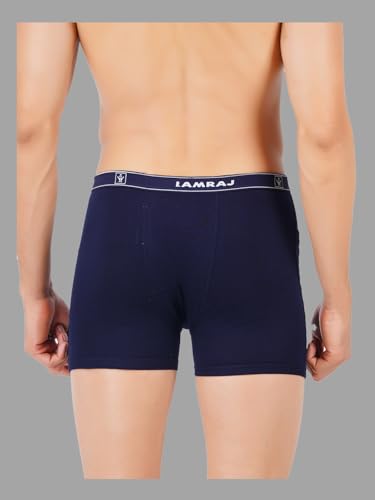 Image of RAMRAJ COTTON Men Cotton Trunks - Multicolor| Outer Elastic Waistband With Double Side Pockets