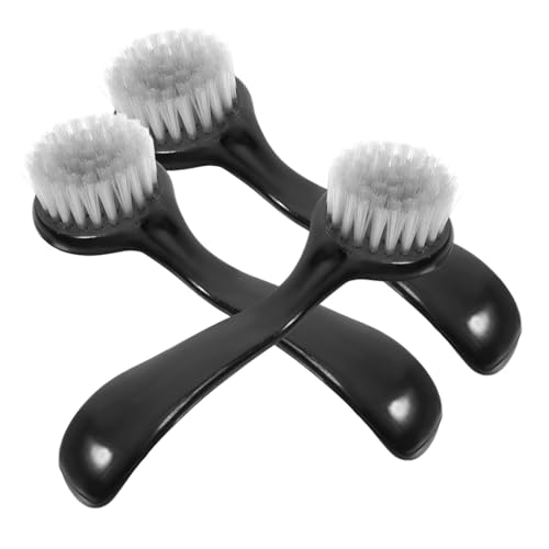 FRCOLOR Manual Facial Cleansing Brush Face Scrubber Exfoliator 3pcs Horn Brush